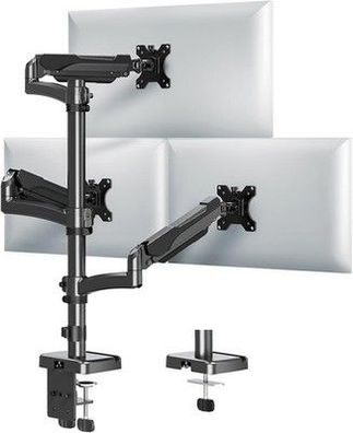 Mountup Monitor Halterung 3 Monitore für Max 32 Zoll Flach & Curved Bildschirm