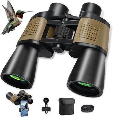 20x50 Fernglas für Erwachsene, HD Wasserdichtes Fernglas mit BAK4 Prisma FMC
