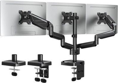 ELIVED Monitor Halterung 3 Monitore für 13-27 Zoll Bildschirme, 9kg, VESA 75/100