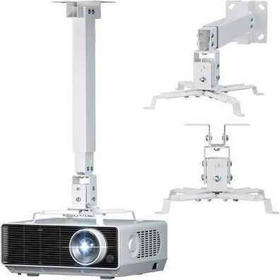 WALI Projektor Decken- Wandhalterung, für LCD/DLP Projektoren, 20 kg (PM-003-W)