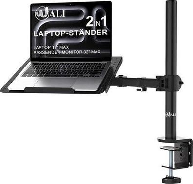 WALI Laptop Halterung für Schreibtisch – Ergonomisch, Für 17 Zoll Laptops, 10kg
