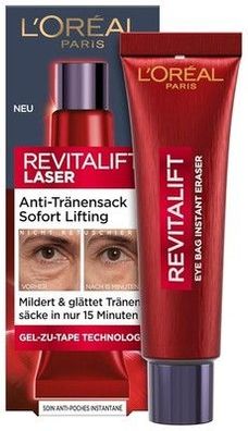 L'Oréal Paris Anti-Tränensack Sofort Lifting – Effektiv gegen Tränensäcke, 15 ml