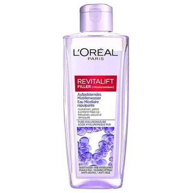 L'Oréal Paris Aufpolsterndes Mizellenwasser für Frauen, Revitalift Filler, 200ml