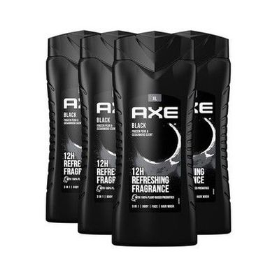 AXE 3-in-1 Duschgel & Shampoo Black XL – Bodywash & Shampoo - 4 x 400 ml