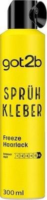 got2b Haarlack Sprüh Kleber Halt 6 (300 ml), 72 h Haarspray für Haarstylings