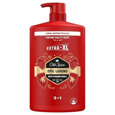 Old Spice Epic 3-in-1 Duschgel für Haar Gesicht & Körper 1000ml, Tiefenreinigung
