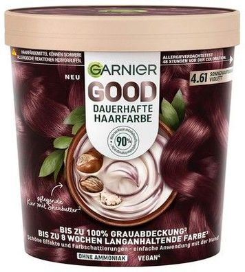 Garnier GOOD Dauerhafte Haarfarbe 4.61 Sonnenaufgangs-Violett – ohne Ammoniak
