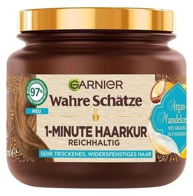 Garnier Wahre Schätze Nährende 1-Minute Haarkur für trockenes Haar, 340 ml