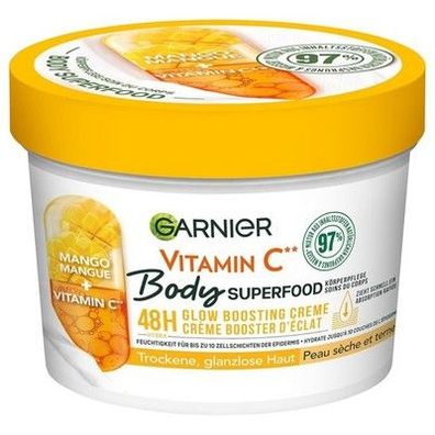 Garnier Nährende Körperpflege, fahle & trockene Haut, Body Butter, Mango, 380 ml