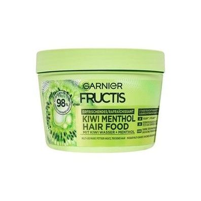 Garnier Fructis Erfrischendes Kiwi Menthol Hair Food, Multi-Use Haarmaske, 400ml