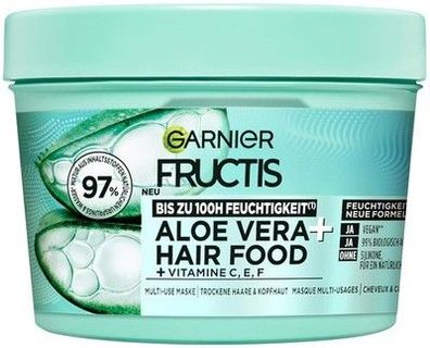 Garnier Fructis Aloe Vera Haarmaske, Leave-In, normales & trockenes Haar, 400ml