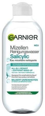 Garnier Mizellen Reinigungswasser Salicylic – All-in-1 Gesichtsreinigung, 400ml