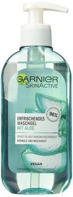 Garnier SkinActive Waschgel mit Aloe Extrakt Normale und Mischhaut, (200 ml)