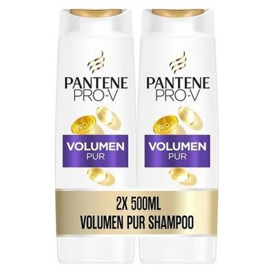 Pantene Pro-V Volumen Pur Shampoo Duo Pack, Pro-V Formel, Haare - 2 x 500ML