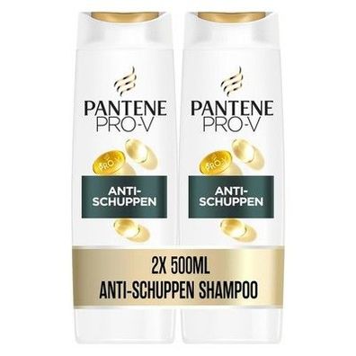 Pantene Pro-V Anti-Schuppen-Shampoo Duo Pack 2x500ML, Regelmäßige Anwendung