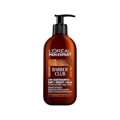 L'Oréal Men Expert 3-in-1 Bartshampoo Männer, Bartseife für Bart, Gesicht 200 ml