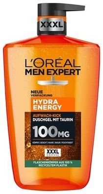 L'Oréal Men Expert XXXL Duschgel und Shampoo für Männer, Duschbad - 1000 ml