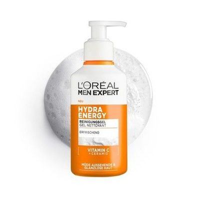 L'Oréal Men Expert belebende & sanfte Gesichtsreinigung Männer, Waschgel, 260 ml