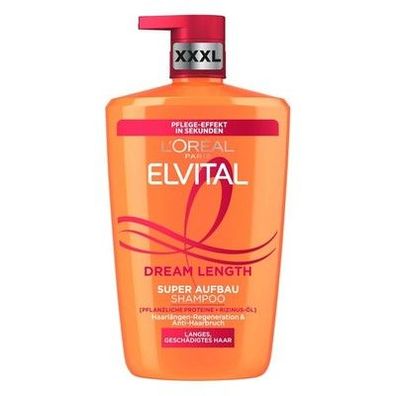 L'Oréal Paris Elvital XXXL Shampoo gegen Spliss, traumhaft langes Haar, 1000ml