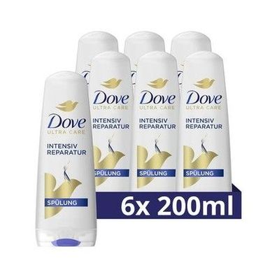 Dove Spülung Intensiv Reparatur Conditioner 6 x 200 ml, 98% weniger Haarbruch