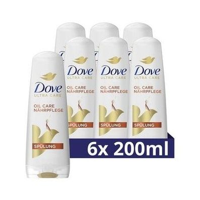Dove Haar Spülung Oil Care Nährpflege Haarpflege mit Bio-Restore Complex 6x200ml