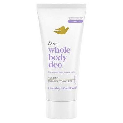 Dove Whole Body Deo Lavendel- & Kamillenduft Deocreme, 0% Aluminiumsalze, 75 ml