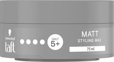 Schwarzkopf TAFT Styling Wax Matt (75 ml), Haarwax für mattes Finish, Wax
