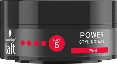 Schwarzkopf TAFT Styling Wax Power (75ml), Haarwax bis 48 Stunden, Styling-Wax