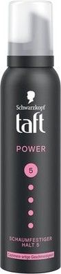 Schwarzkopf Taft Schaumfestiger Power Cashmere (150ml), Haltegrad 5, Haarschaum