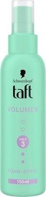 Schwarzkopf Taft Föhn-Spray Volumen (150ml) Haltegrad 3, Föhnspray vegane Formel