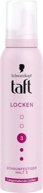 Schwarzkopf Taft Schaumfestiger Locken (150 ml), Haltegrad 3, Haarschaum, vegan