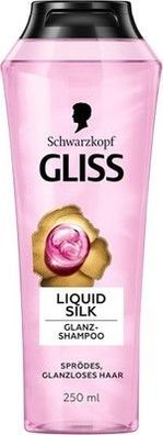 Gliss Shampoo Liquid Silk (250 ml) Haarshampoo Ceramiden & Seide Glanz-Shampoo