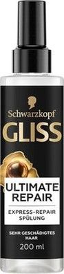 Gliss Express-Repair-Spülung Ultimate Repair (200 ml), Haarspülung mit Keratin
