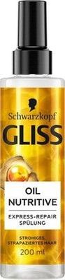 Gliss Express-Repair-Spülung Oil Nutritive (200ml) Haarspülung Schutt bis 230 °C