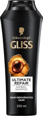 Gliss Shampoo Ultimate Repair (250ml) Haarshampoo mit flüssigem Keratin & Perlen
