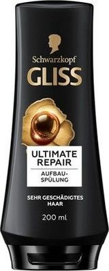 Gliss Ultimate Repair Spülung (200 ml), Haarspülung mit flüssigem Keratin, Haar