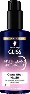 GLISS Night Glanz Sprühnebel (100 ml), Sprühpflege mit Bonding HaptIQ System