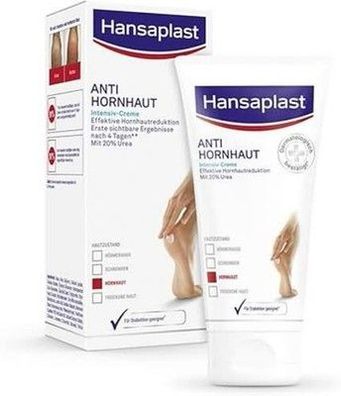Hansaplast Anti Hornhaut Intensiv-Creme, 75 ml Fußcreme zum Hornhaut entfernen