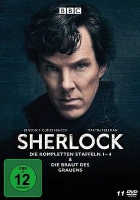 Sherlock Die komplette Serie: Staffeln 1-4 & Die Braut des Grauens 11 DVDs LTD