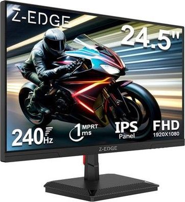 Z-Edge 24,5 Zoll 240Hz Gaming Monitor 1ms MPRT IPS Panel Full HD LED Bildschirm