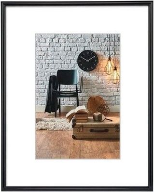 Hama Bilderrahmen Sevilla DIN A3 (29,7x42 cm) (Fotorahmen - 18x24 cm) schwarz