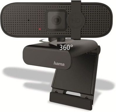 Hama Externe Kamera für Laptop (Webcam mit Mikrofon PC mit 1080p Full HD Webcam)