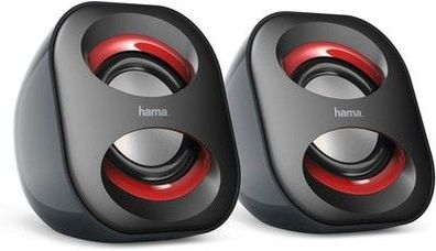 Hama PC Lautsprecher Sonic Mobil 183 (USB 3.0, 3,5 Mm Klinke, 3 W, Aktive Boxen)
