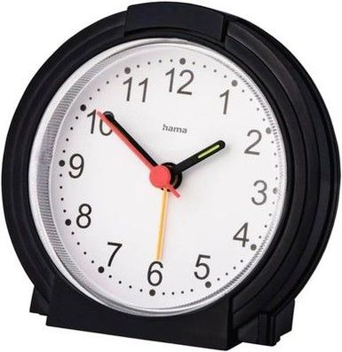 Hama analoger Wecker ohne Ticken (batteriebetriebene Uhr mit Alarmfunktion)