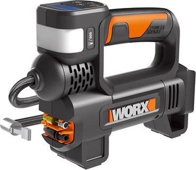 WORX WX092.9 Akku-Kompressor, 4-in-1: multifunktionale Luftpumpe 10 bar, Pumpe