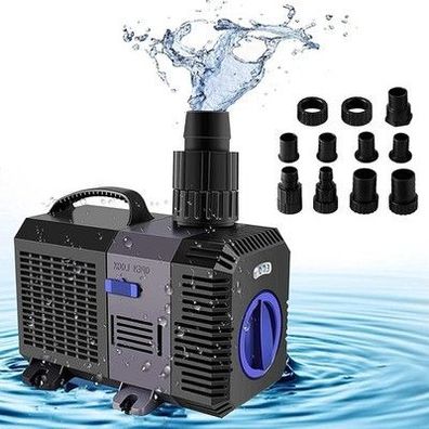 Yaobluesea Eco Teichpumpe Filterpumpe Bachlaufpumpe Filterpumpe 4500L/H 30W