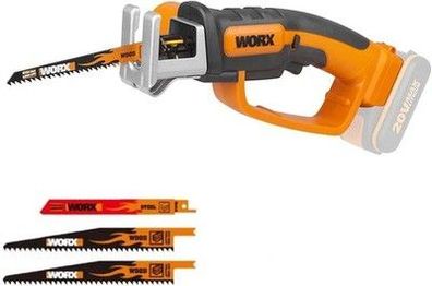 WORX WG894E.9 Säbelsäge 20V - ideal für Sägearbeit mit Holz/Stahl - Stichäge