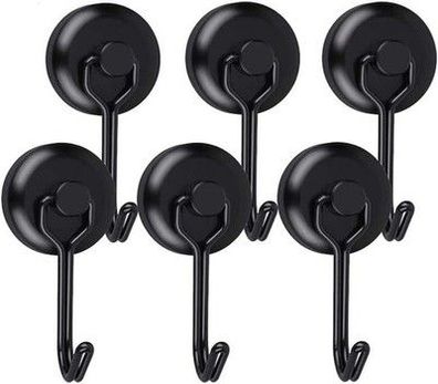 YADODO 6x Magnethaken Extra Stark für Grill 13KG Neodym Magnet Haken Edelstahl