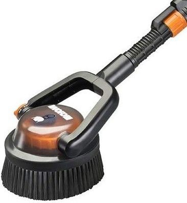WORX WA1821 Hydroshot Hartbürste, Schwarz, Zubehör, Aufsatz, Rotierende Bürste