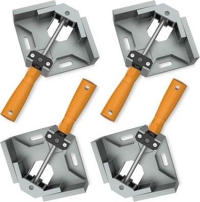 Housolution Winkelspanner, 4 Stück 90 Grad Einhand Aluminiumlegierung Eckklemm